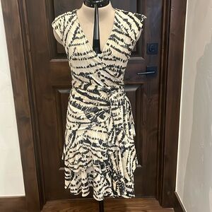DVF Neutral Wrap Dress